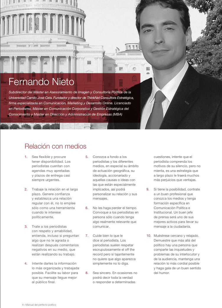 Manual del Perfecto Político Fernando Nieto 
