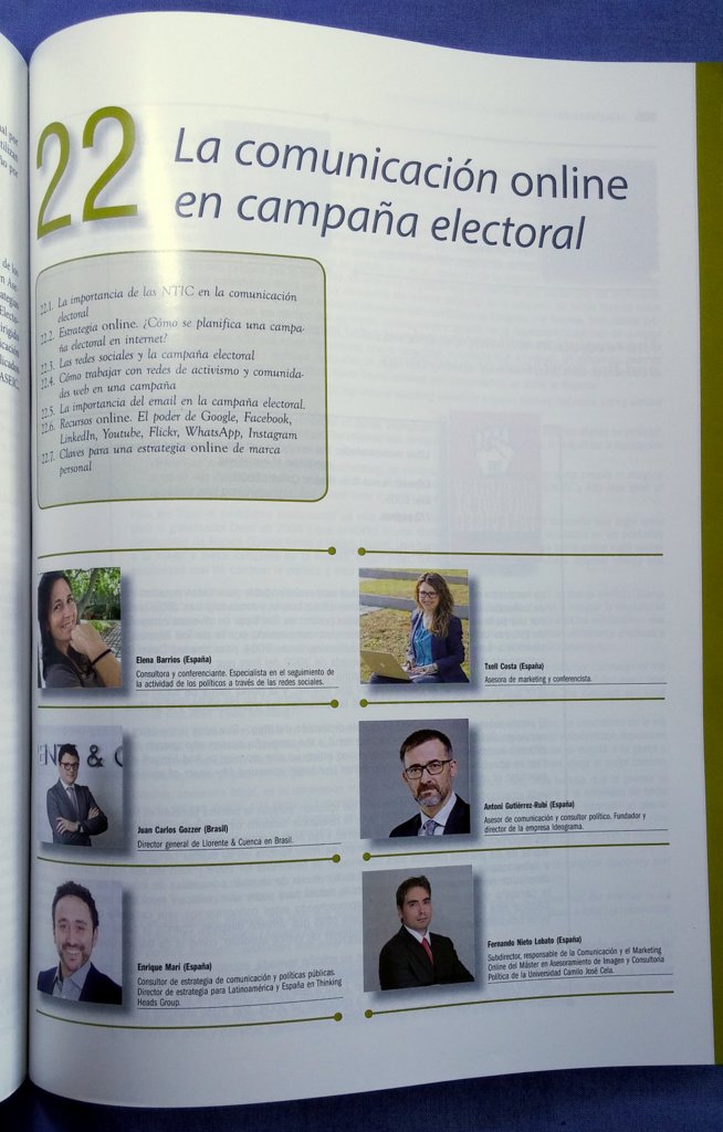 comunicación online campaña electoral libro consultoría política 